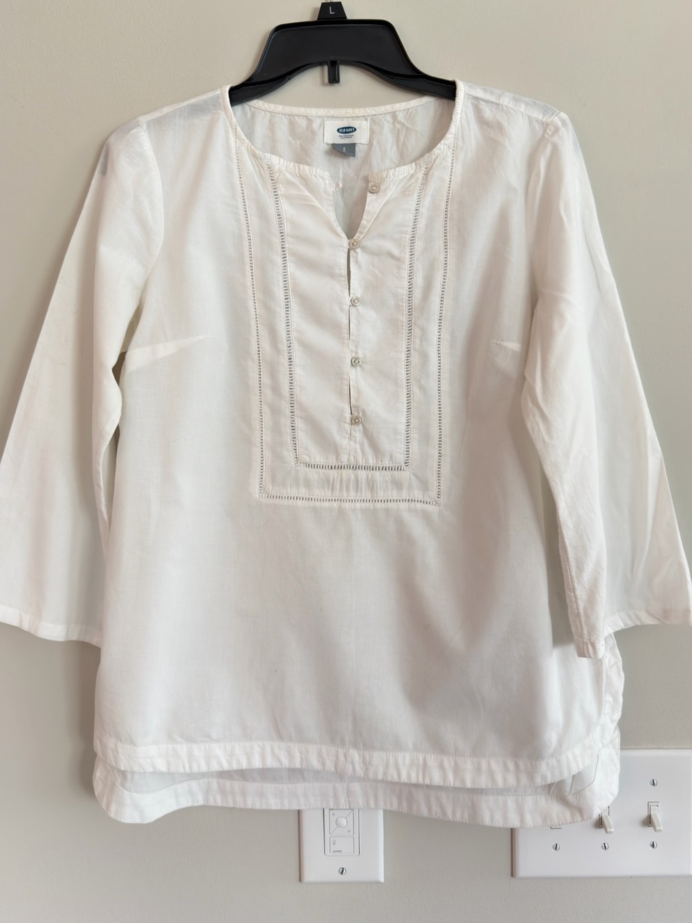 White Cotton Tunic Top - Brand: old navy